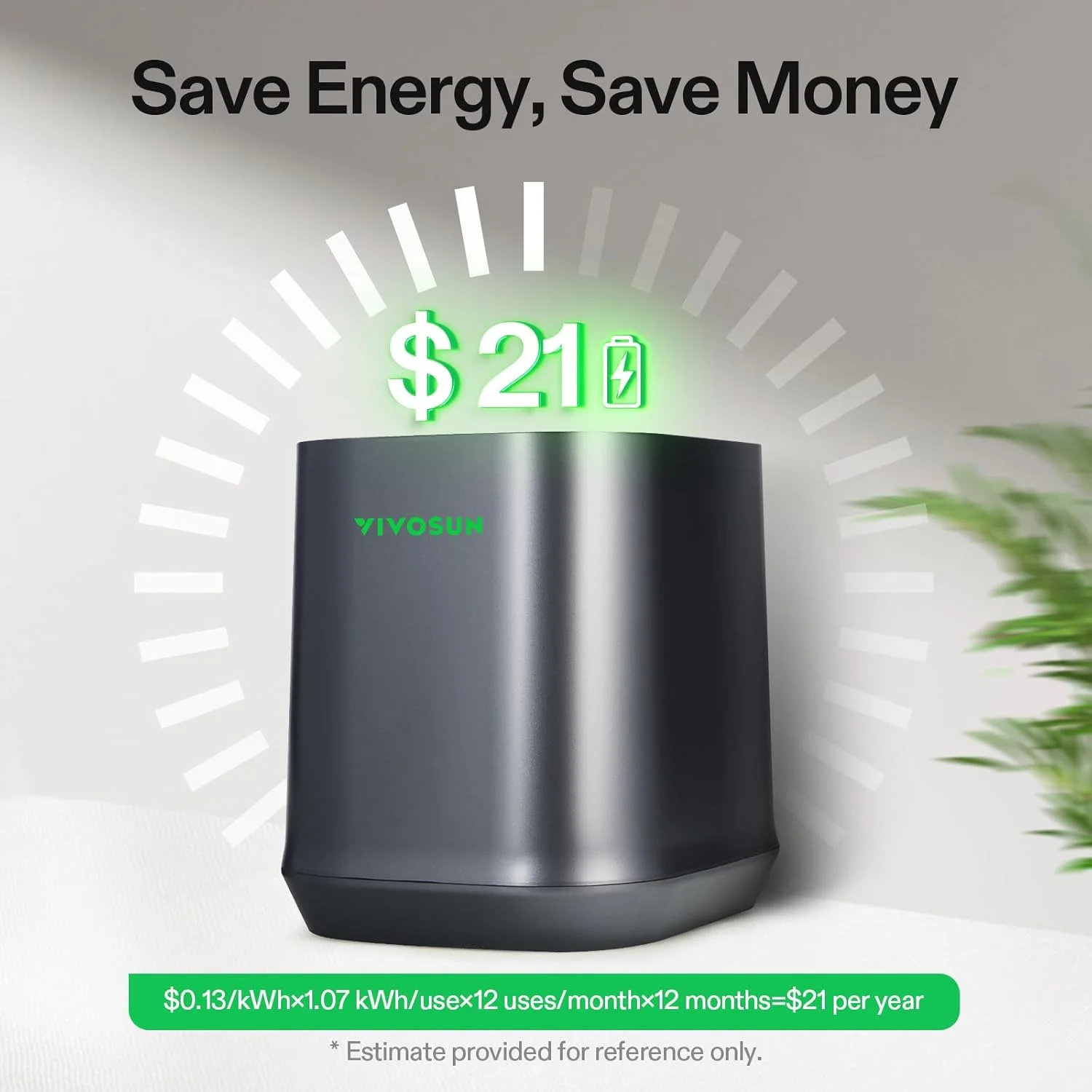 VIVOSUN 4 L Electric Composter for Kitchen Indoor, Smart Compost Machine for Countertop, Odorless/Auto - Cleaning/3 Modes/Intelligent LED Display, Mill Composter Kitchen Bin Food Recycler, Black